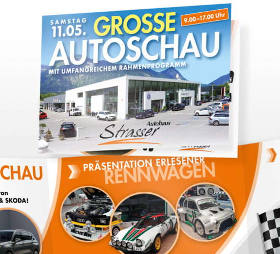 Strasser Einladung Frühjahrsautoschau Detailbild